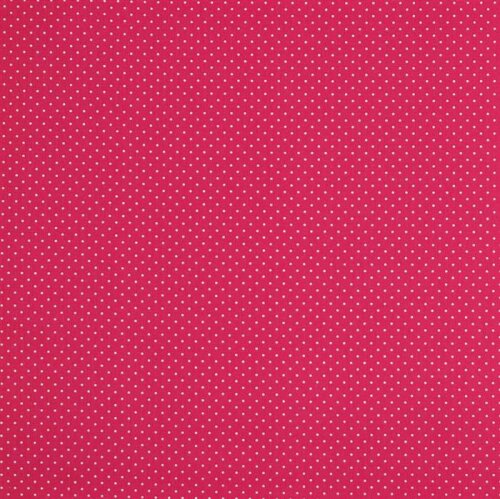 Popelín de algodón de puntos de 2 mm - rosa
