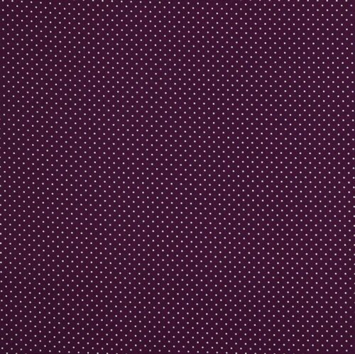 Cotton poplin 2mm dots - purple