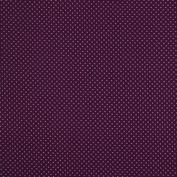 Popeline de coton 2mm points - violet