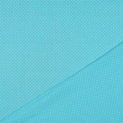 Algodón popelín 2mm puntos - turquesa