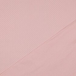 Popelín de algodón puntos 2mm - rosa viejo claro