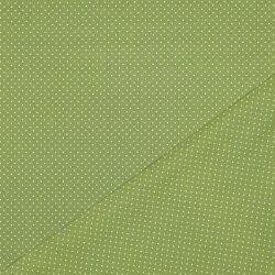 Algodón popelín 2mm puntos - kiwi