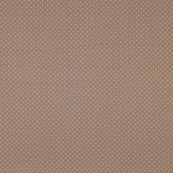 Cotton poplin 2mm dots - dark sand