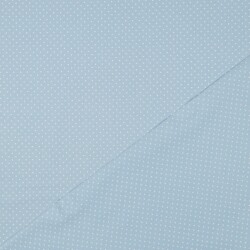 Cotton poplin 2mm dots - light blue