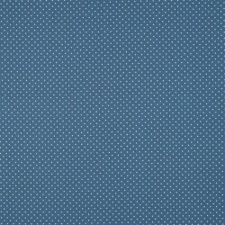 Popelín de algodón 2mm puntos - azul vaquero