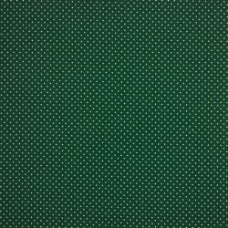 Cotton poplin 2mm dots - dark forest green