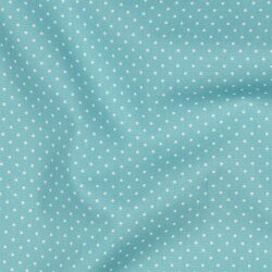 Cotton poplin 2mm dots - old mint