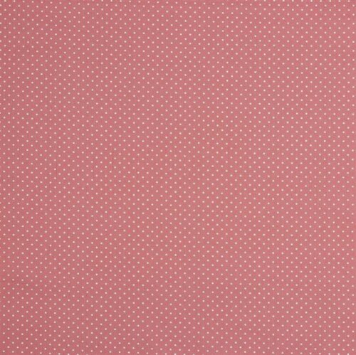 Popeline de coton 2mm points - rose perle