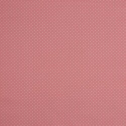 Popeline de coton 2mm points - rose perle