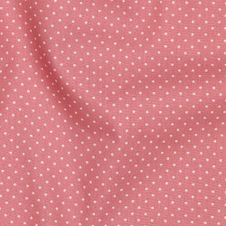 Cotton poplin 2mm dots - pearl pink