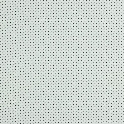 Popeline de coton 2mm points - blanc/noir