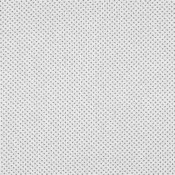 Popelín de algodón de puntos de 2 mm - blanco/negro