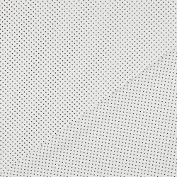 Popelín de algodón de puntos de 2 mm - blanco/negro