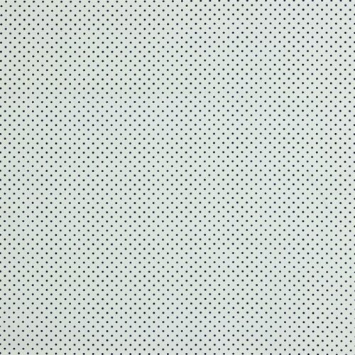 Popelín de algodón de puntos de 2 mm - blanco/azul oscuro