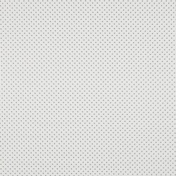 Popelín de algodón de puntos de 2 mm - blanco/gris