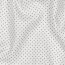 Popelín de algodón de puntos de 2 mm - blanco/gris