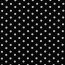 Popelín de algodón de puntos de 8 mm - negro