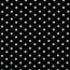 Popelín de algodón de puntos de 8 mm - negro