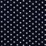 Popelín de algodón de puntos de 8 mm - azul oscuro