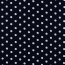 Popelín de algodón de puntos de 8 mm - azul oscuro