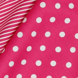 Cotton poplin 8mm dots - pink
