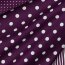 Popeline di cotone 8 mm a pois - viola