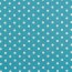 Popeline de coton 8mm points - turquoise