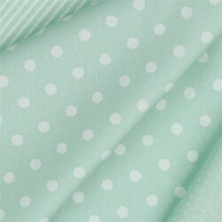 Popeline di cotone 8 mm punti softmint