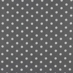 Bavlněný popelín 8 mm s tečkami - oblázkově šedý