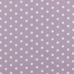 Popeline de coton 8mm points - violet clair