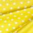 Bavlněný popelín 8 mm s tečkami - letní žlutá