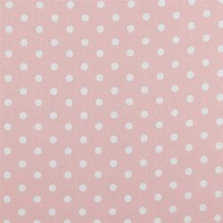 Popeline coton 8mm points - rose clair froid