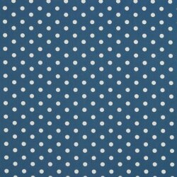Cotton poplin 8mm dots - jean blue