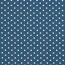 Bavlněný popelín 8 mm s tečkami - džínově modrý