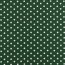 Bavlněný popelín 8 mm s tečkami - tmavě zelená lesní barva