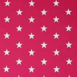 Popeline de coton 33mm étoiles - rose