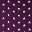 Popeline de coton 33mm étoiles - violet