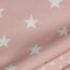 Popeline coton 33mm étoiles - rose pâle