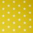 Bavlněný popelín 33mm hvězdy - letní žlutá