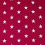 Popeline de coton 33mm étoiles - rose foncé