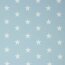 Cotton poplin 33mm stars - light blue