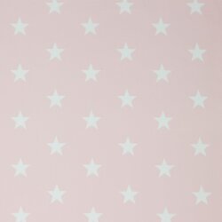 Algodón Popelín 33mm Estrellas - Rosa Claro...