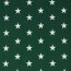 Bavlněný popelín 33 mm hvězdy - tmavě zelená lesní barva