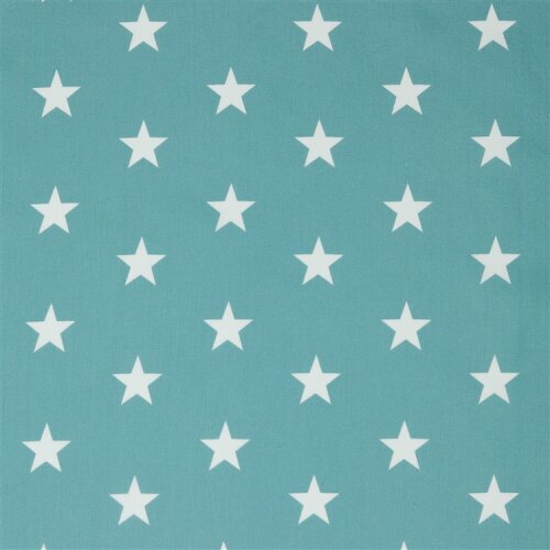 Cotton poplin 33mm stars - old mint