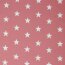 Popelina de algodón 33mm estrellas - rosa perla