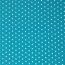 Popeline de coton 10mm étoiles - turquoise