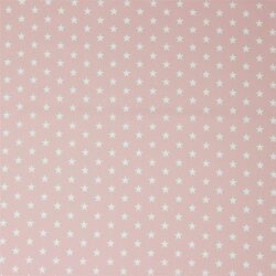 Estrellas de popelina de algodón de 10 mm - Rosa claro viejo