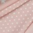 Popeline de coton 10mm étoiles - rose pâle