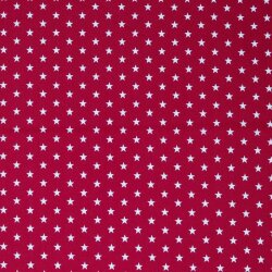 Estrellas de popelina de algodón de 10 mm - rosa oscuro