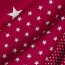 Bavlněný popelín 10 mm hvězdy - tmavě růžový